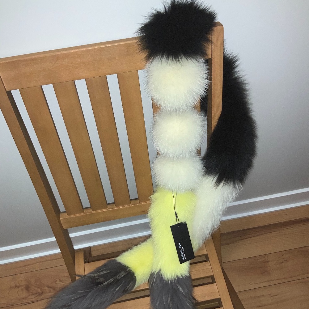 Yves Salomon Raccoon scarf